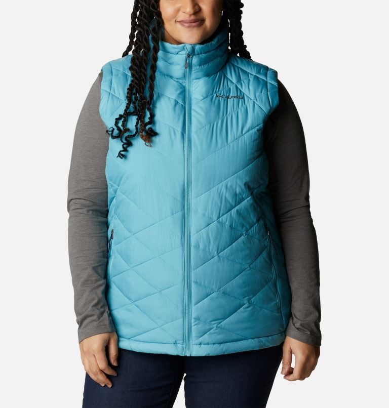 Women\'s Columbia Heavenly Vest Turquoise | Plus Size CA-FL3C4